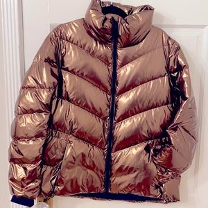 Athleta Rose Gold Puffer